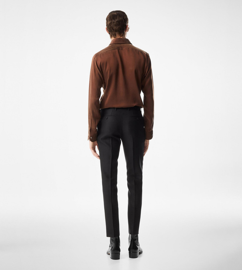 SILK CHARMEUSE SLIM FIT SHIRT 3