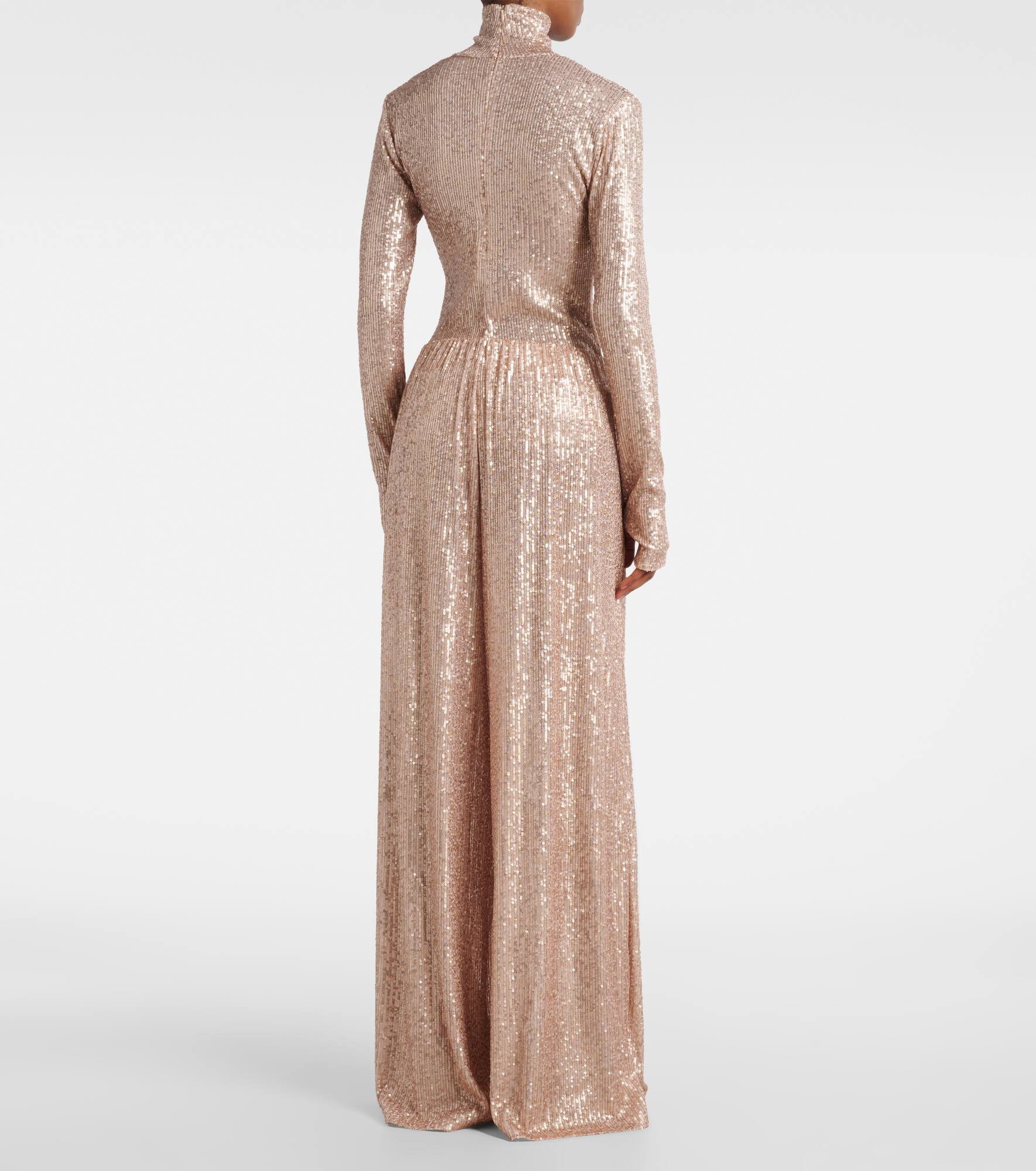Sequined high-rise wide-leg pants - 3