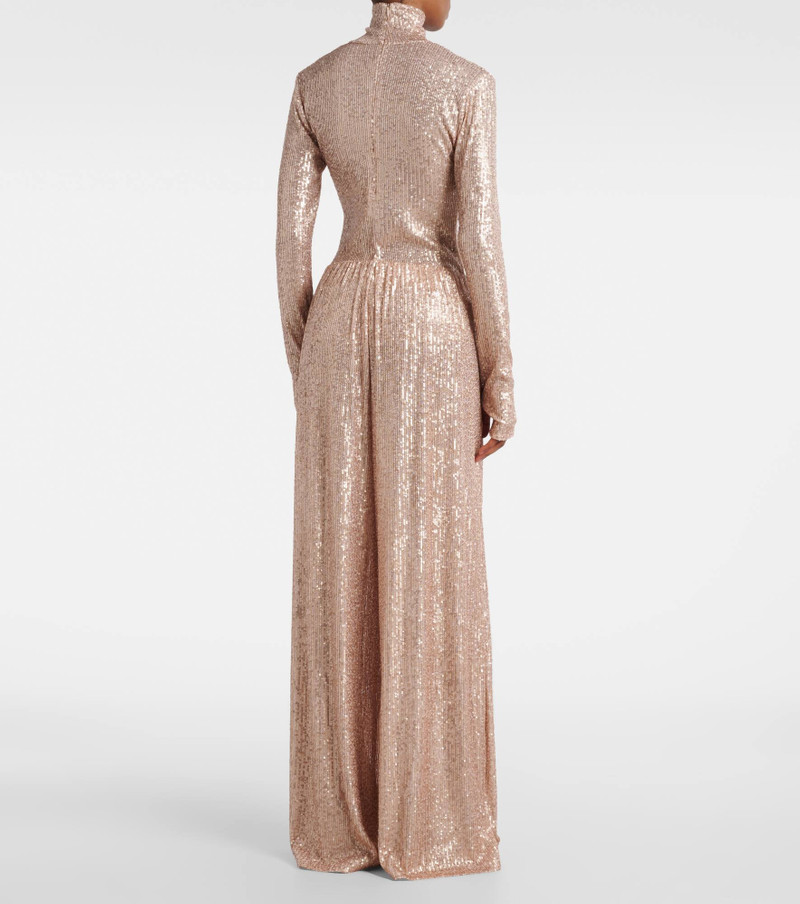 Sequined high-rise wide-leg pants 3