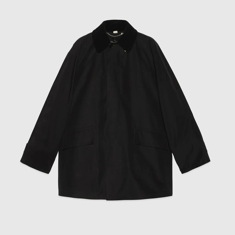 Cotton coat with 'You Got Good Taste' print 1