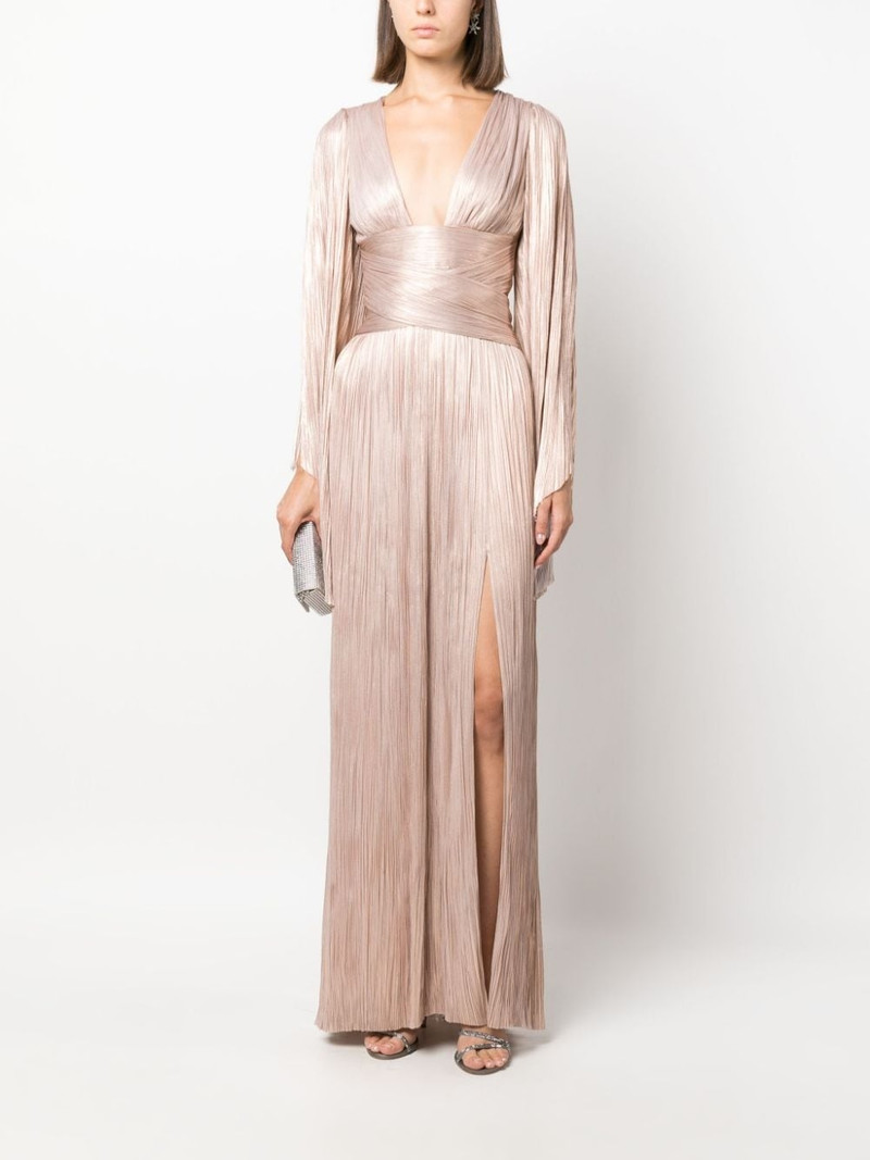MARIA LUCIA HOHAN Alana pleated gown outlook