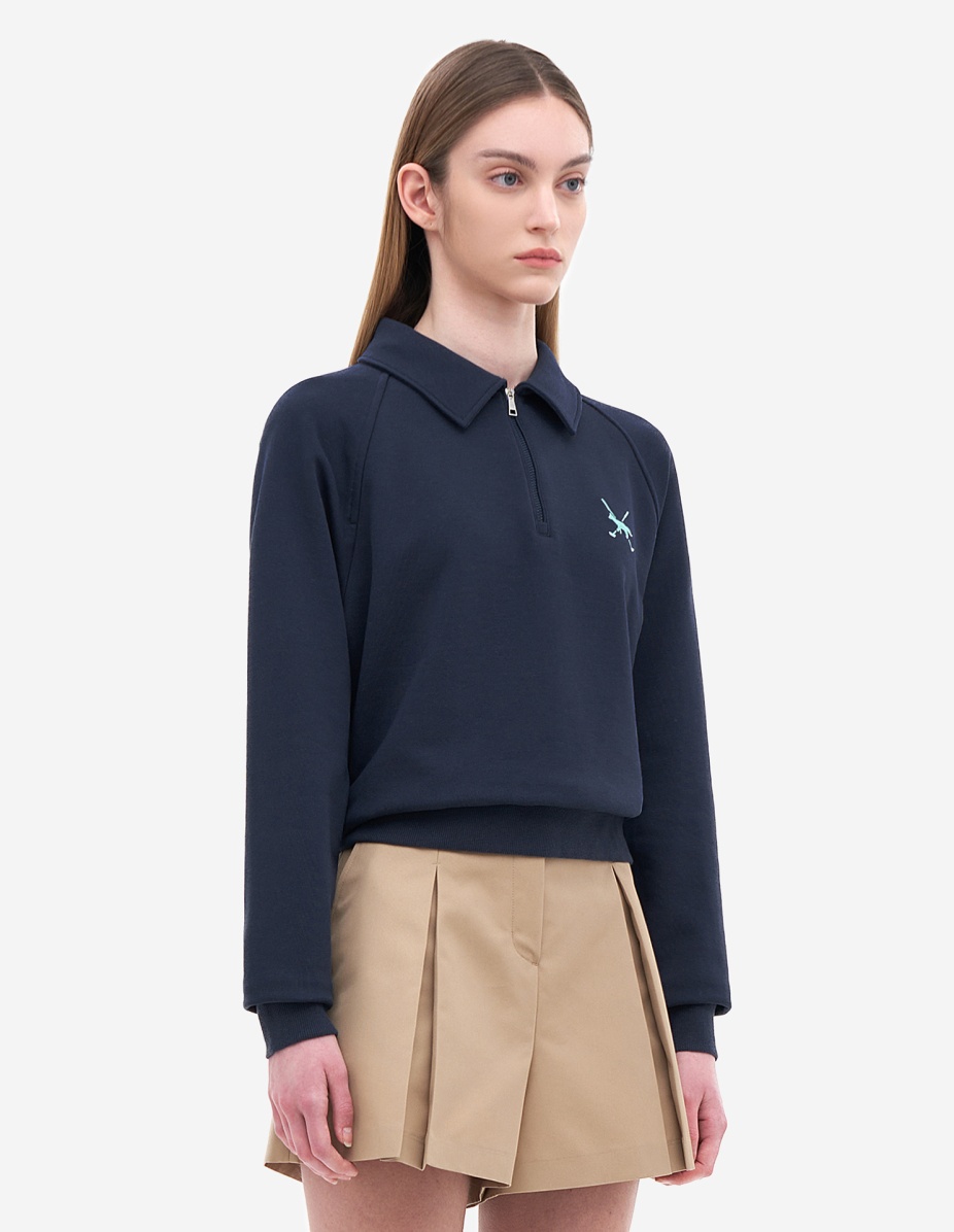 Women Profile Fox Half Zip Sweatshirt - 3