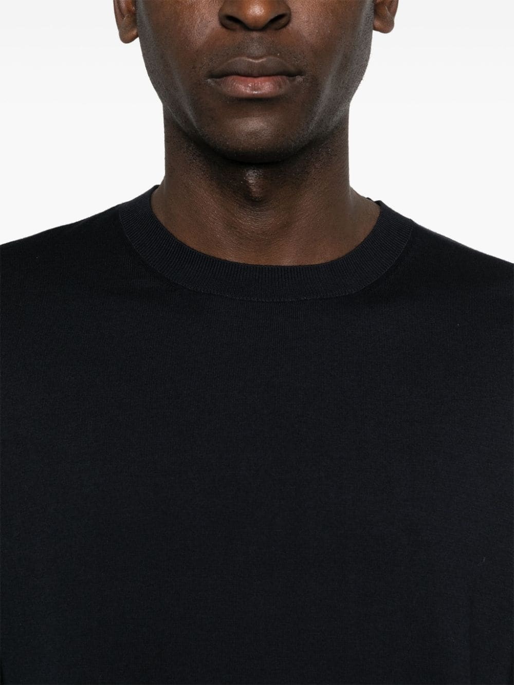 crew-neck fine-knit jumper - 5