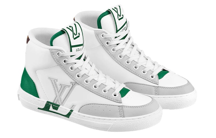 (WMNS) LOUIS VUITTON Charlie Ankle Sneakers 'Grey Green' 1A9S50 - 3