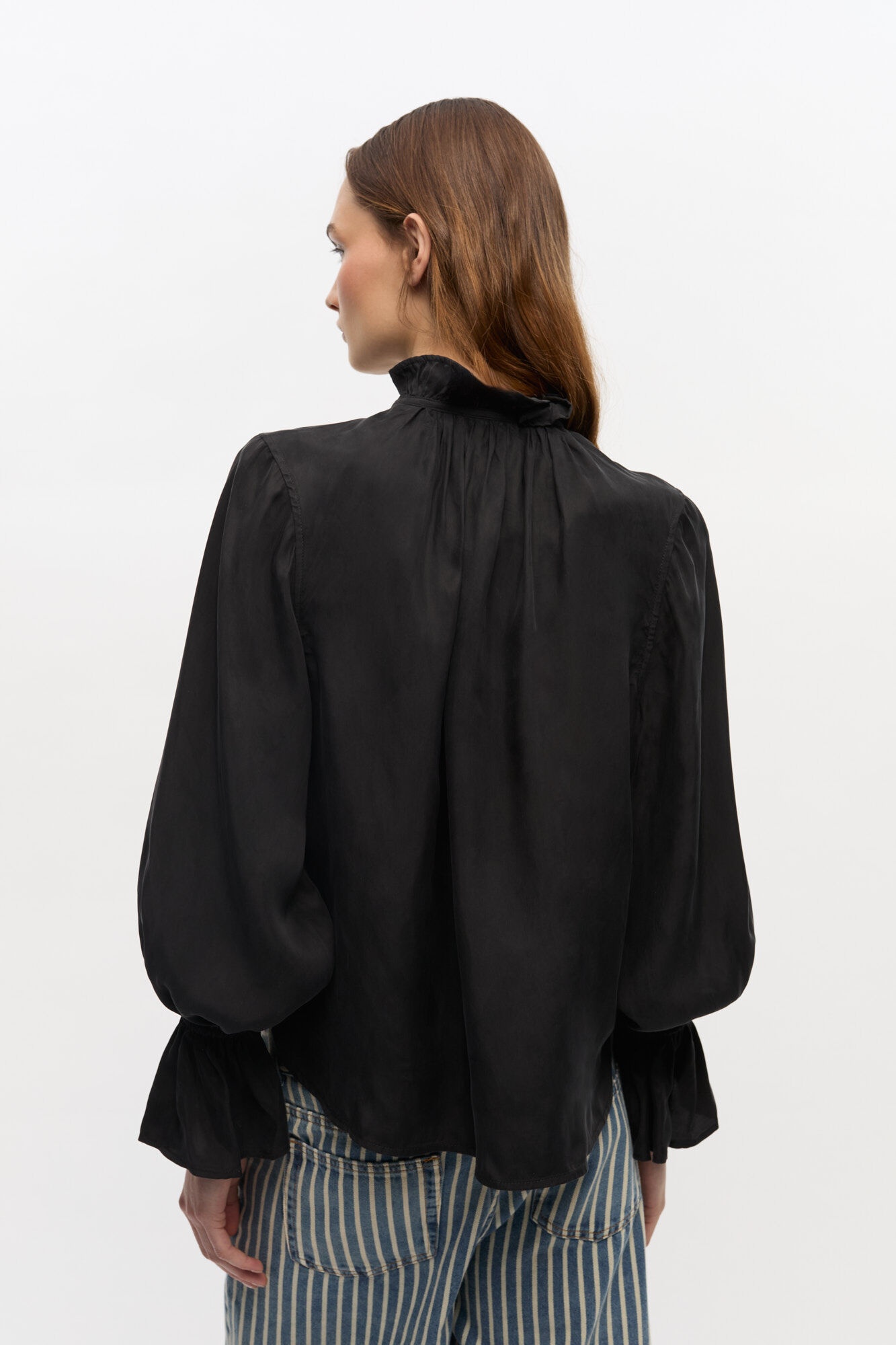 BLACK FLUID CUPRO TIE SHIRT - 5