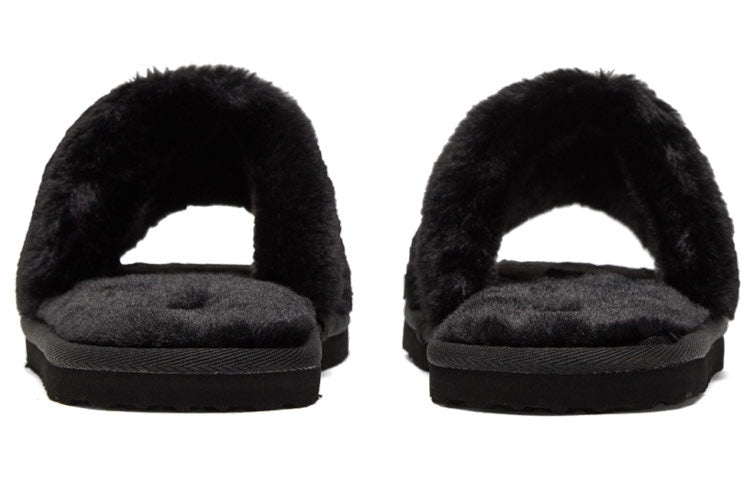 (WMNS) PUMA Fluff Remix Slide 'Black White' 385240-01 - 5