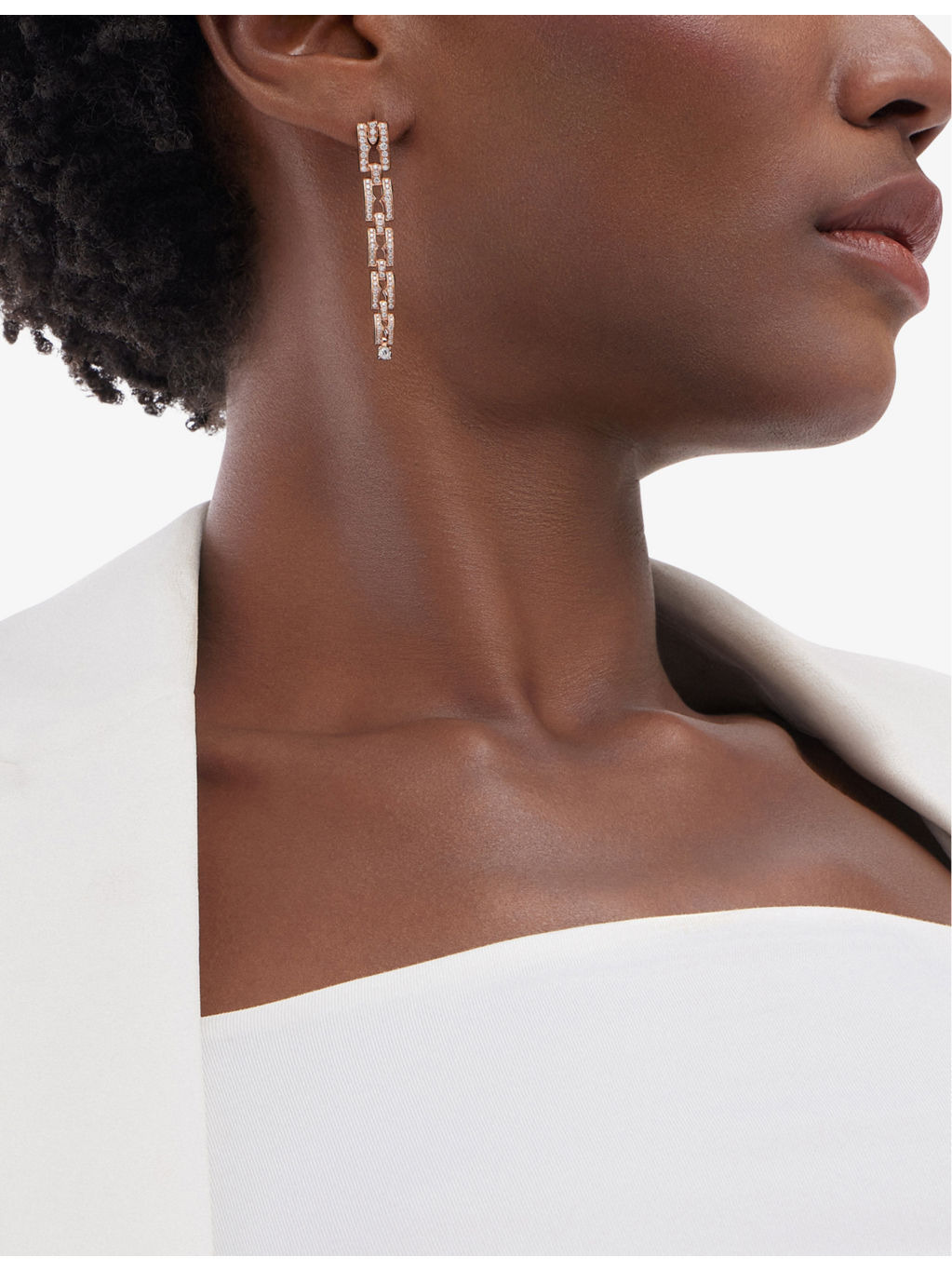 B.zero1 18ct rose-gold and 1.41ct brilliant-cut diamond drop earrings - 4