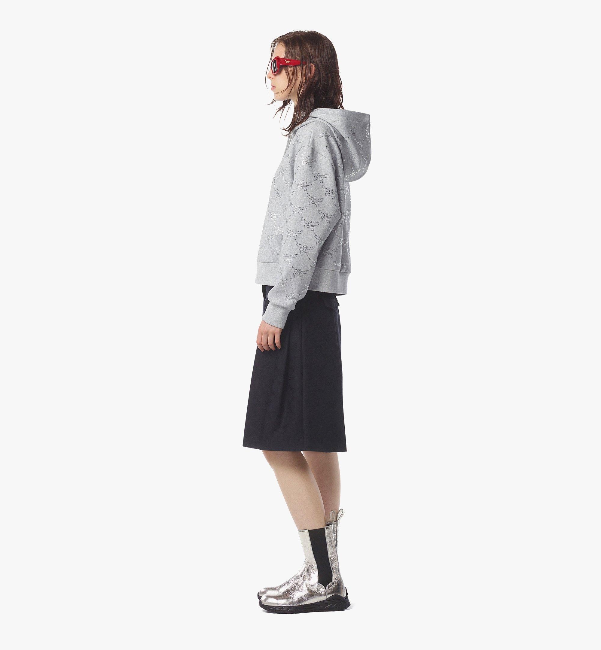 Crystal Monogram Ponte Hoodie - 3