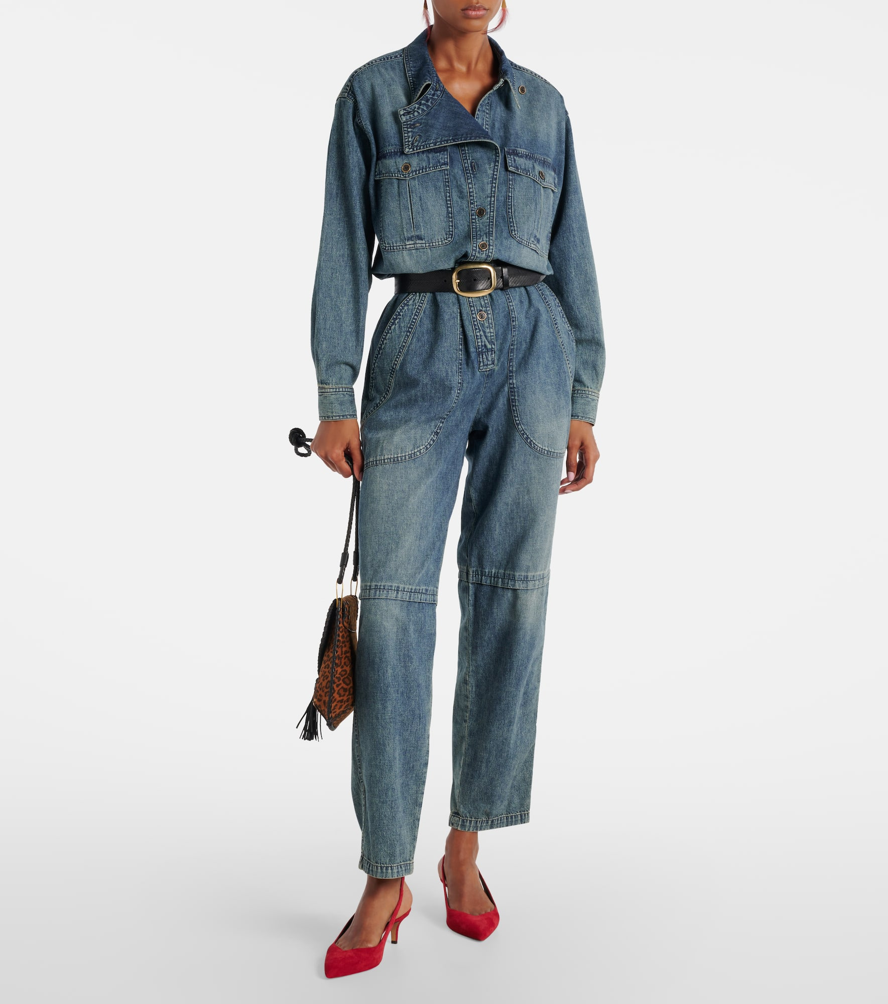 Denim jumpsuit - 2