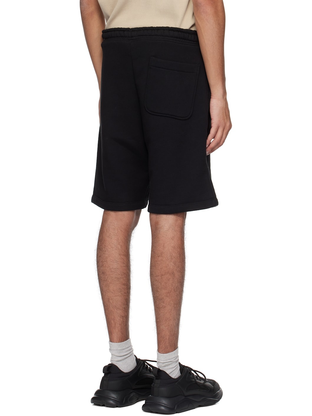 Black Racing Print Shorts - 3