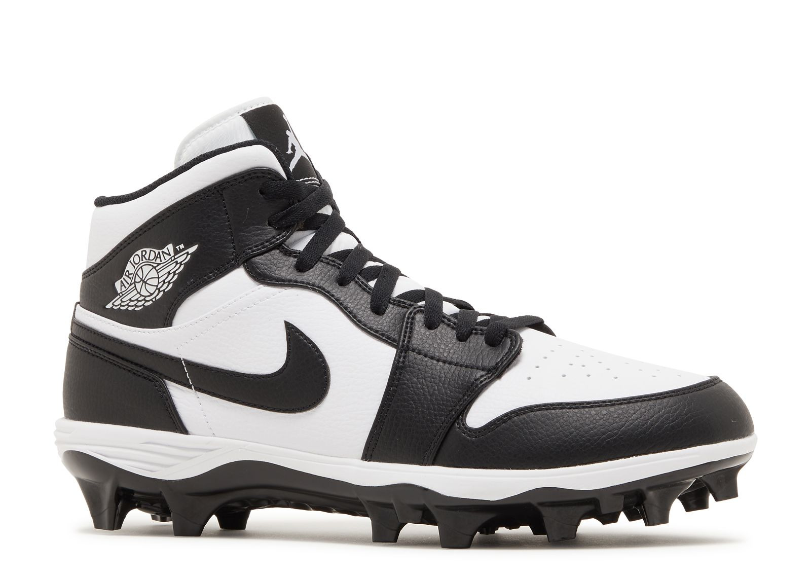 JORDAN 1 MID TD CLEAT 'BLACK WHITE' 2023 - 2