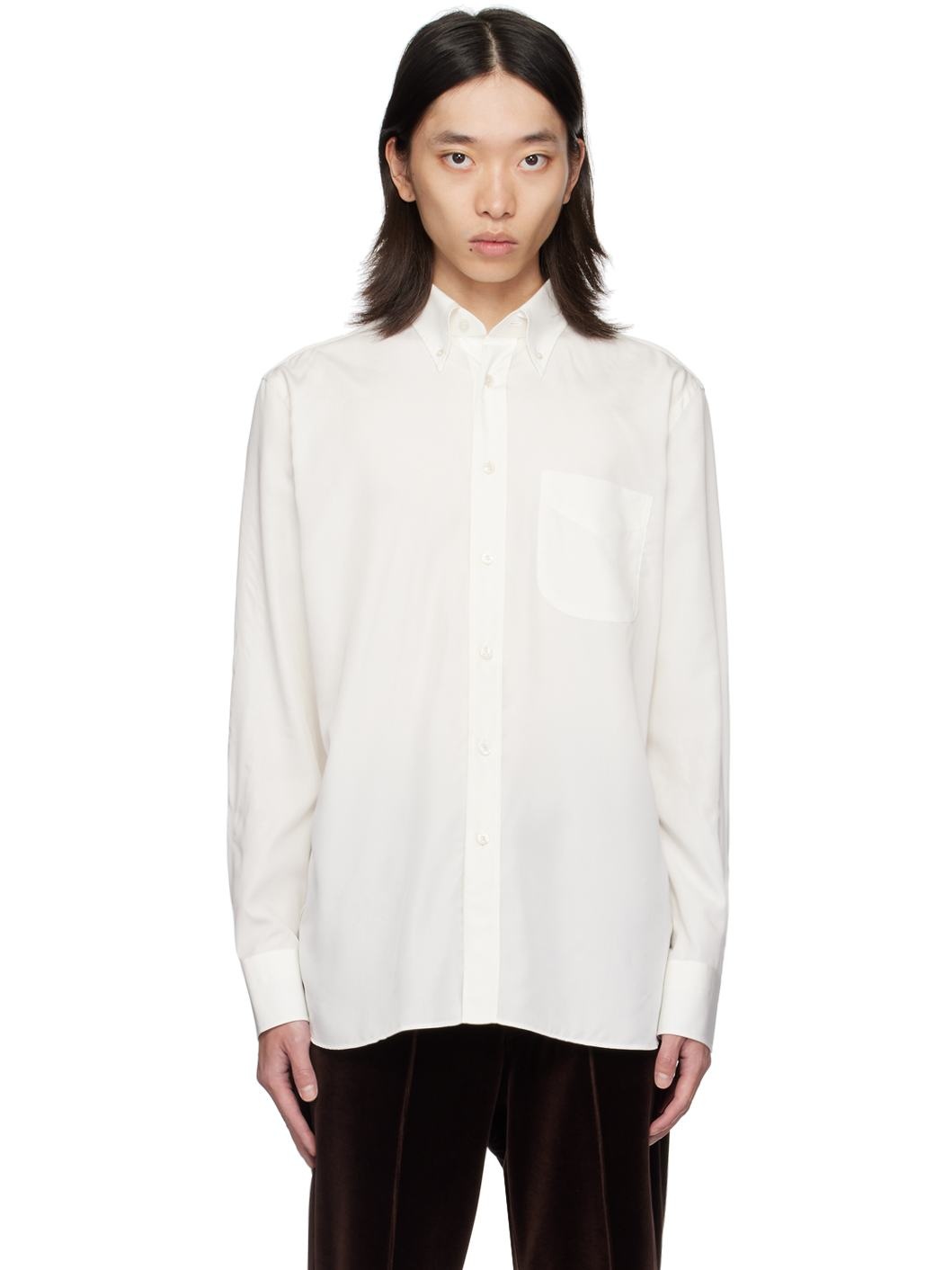 Off-White Button Shirt - 1