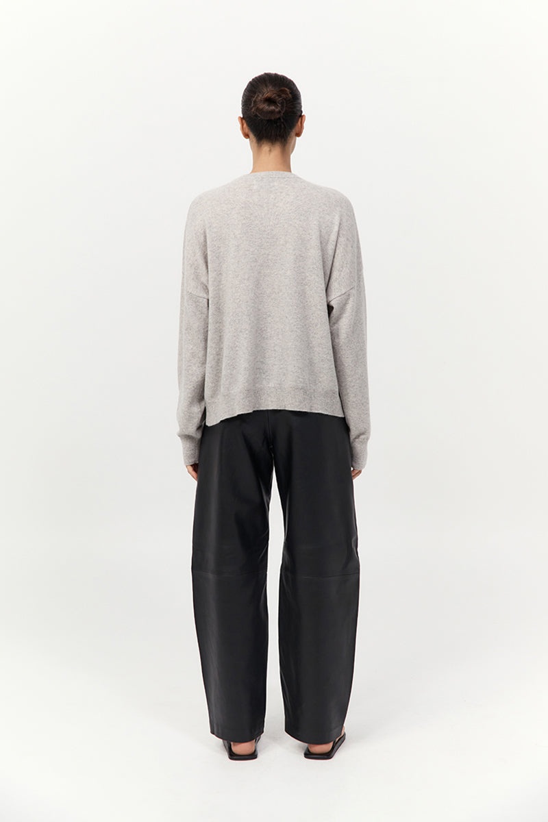 Cashmere Sweater - Grey Marle - 5