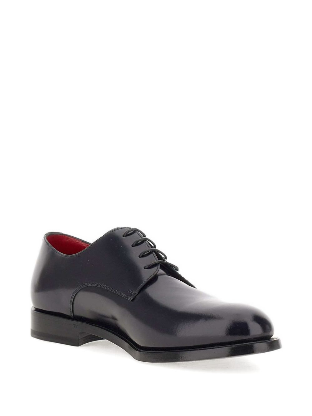 leather lace-up derby shoes - 2