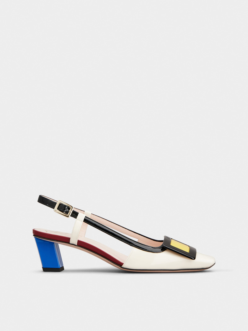 Belle Vivier Slingback Pumps in patent leather 1