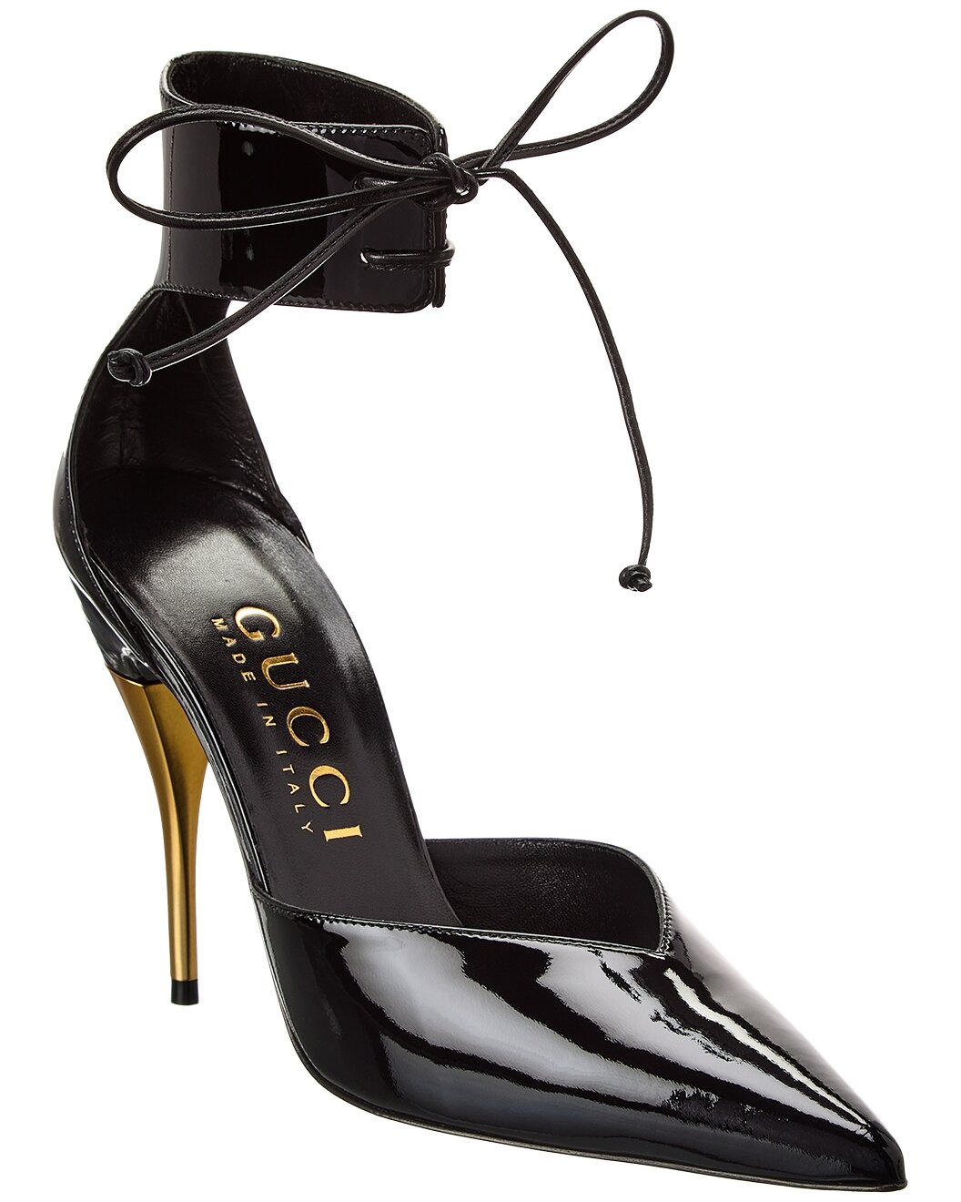 Gucci Knot Detail Patent Pump - 1