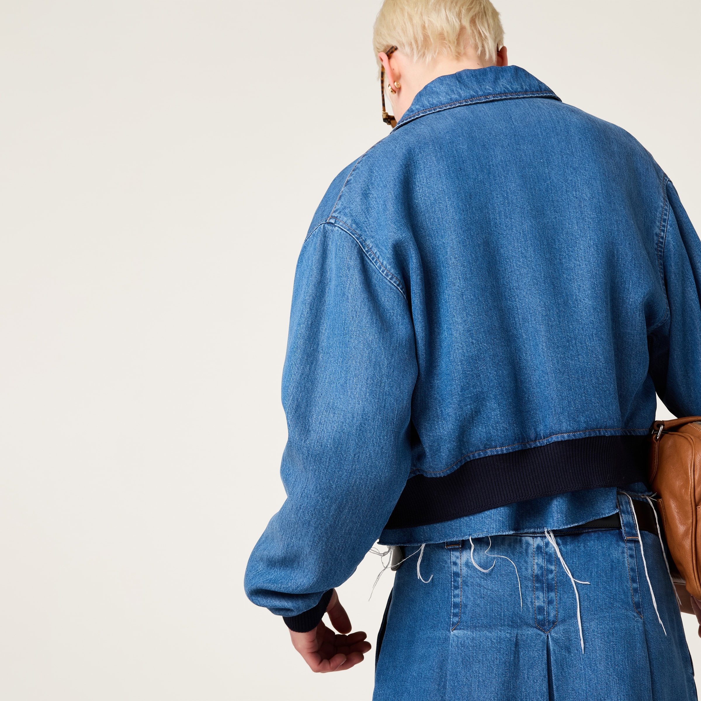 Denim blouson jacket - 3