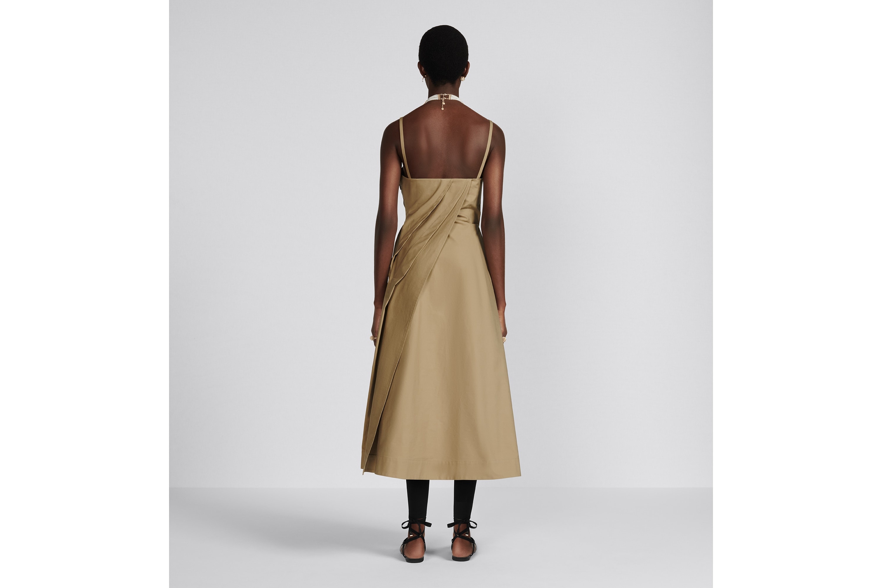 Mid-Length Draped Dress - 6