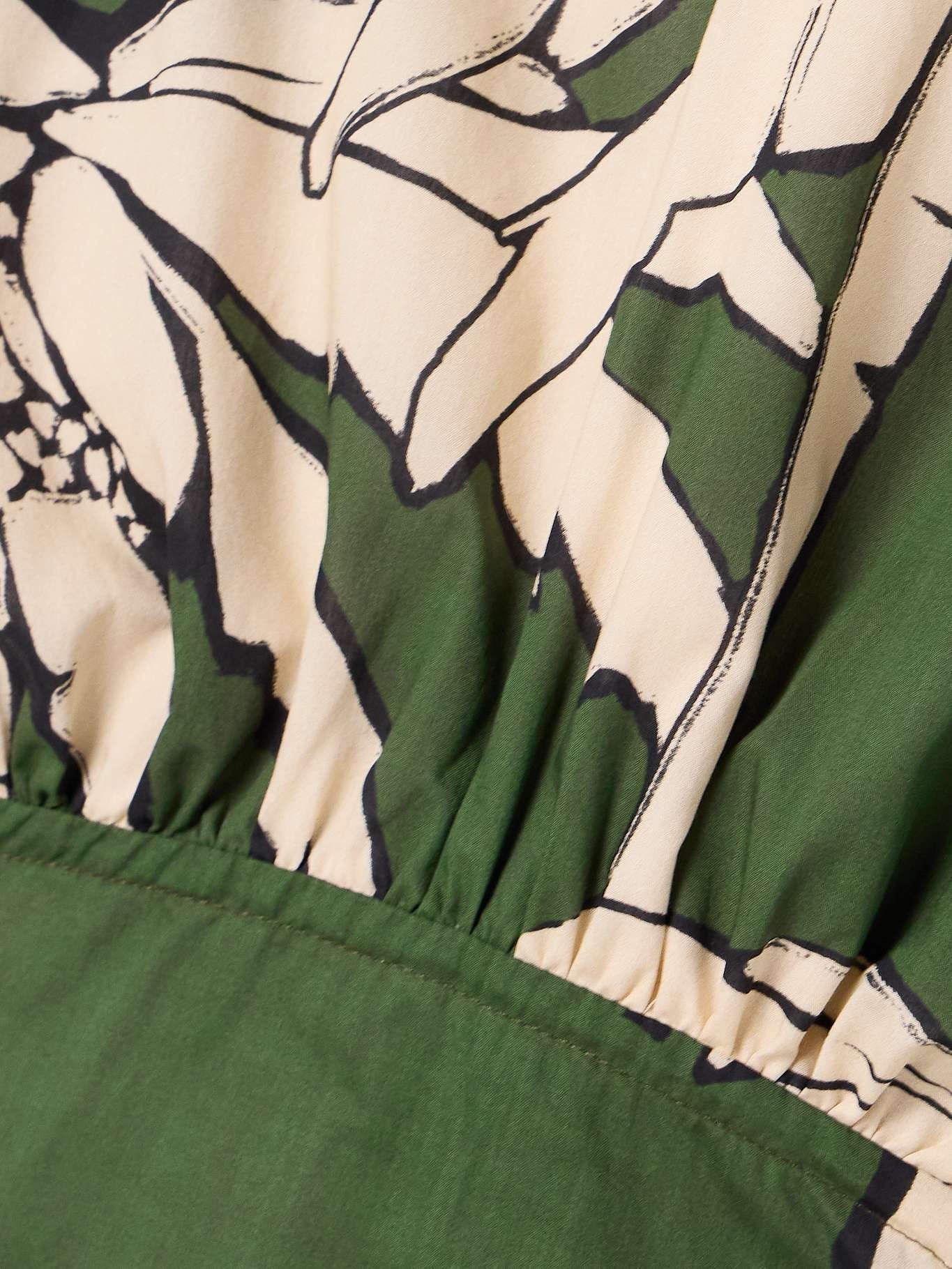 Heart Pirate cutout printed voile halterneck mini dress Green - 4