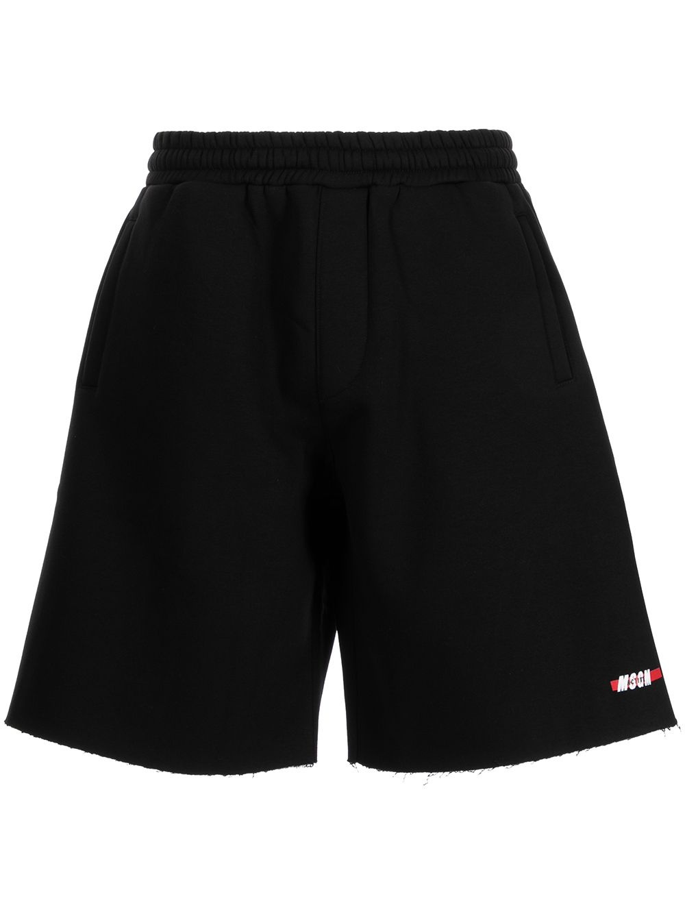 logo print track shorts - 1