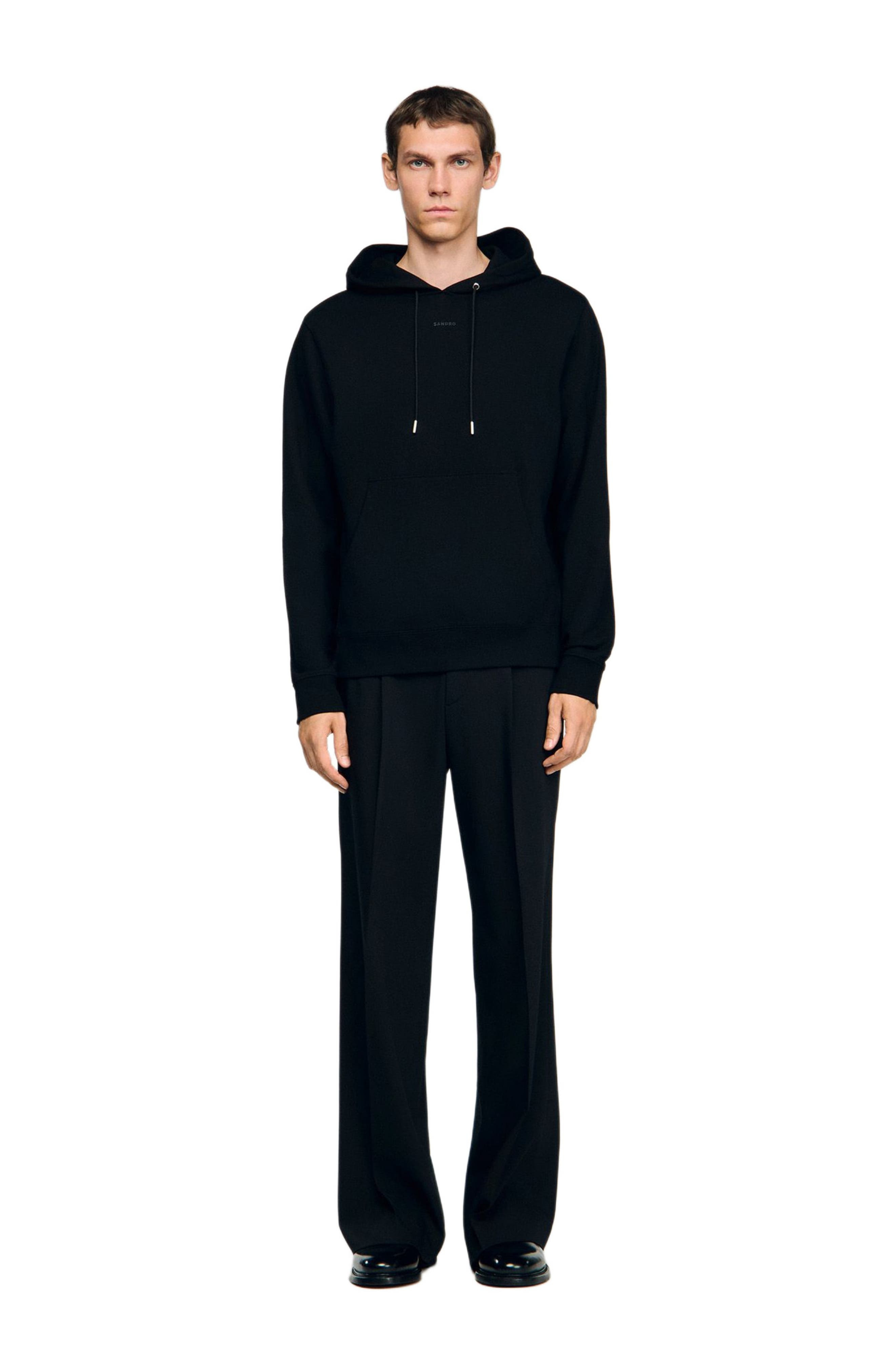 SANDRO Logo hoodie in Black at Nordstrom - 1