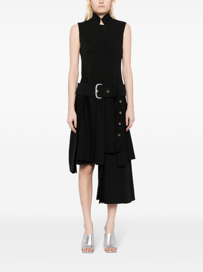 Off-White pleated-skirt buckled dress outlook