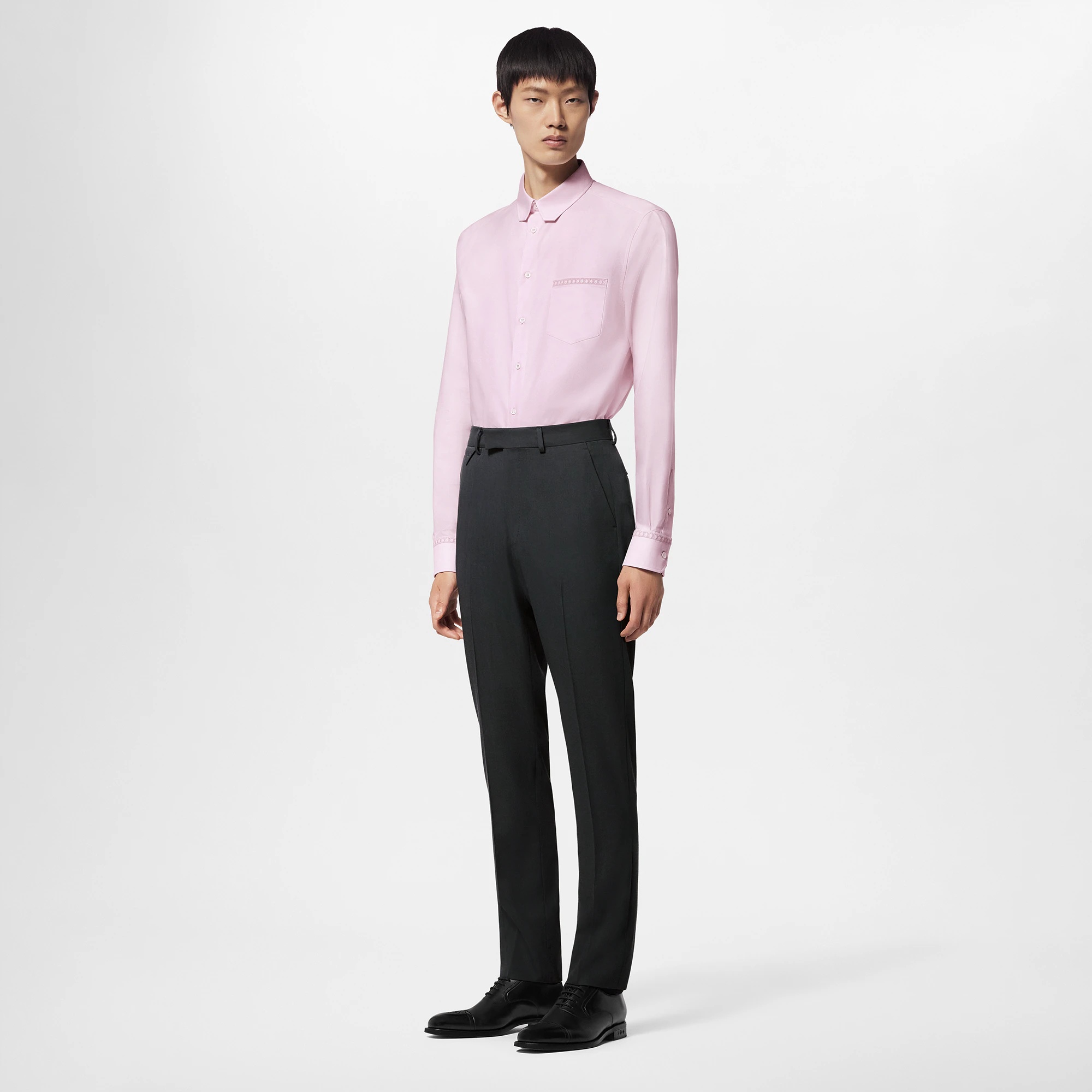 Embroidered Long-Sleeved Cotton Shirt - 5