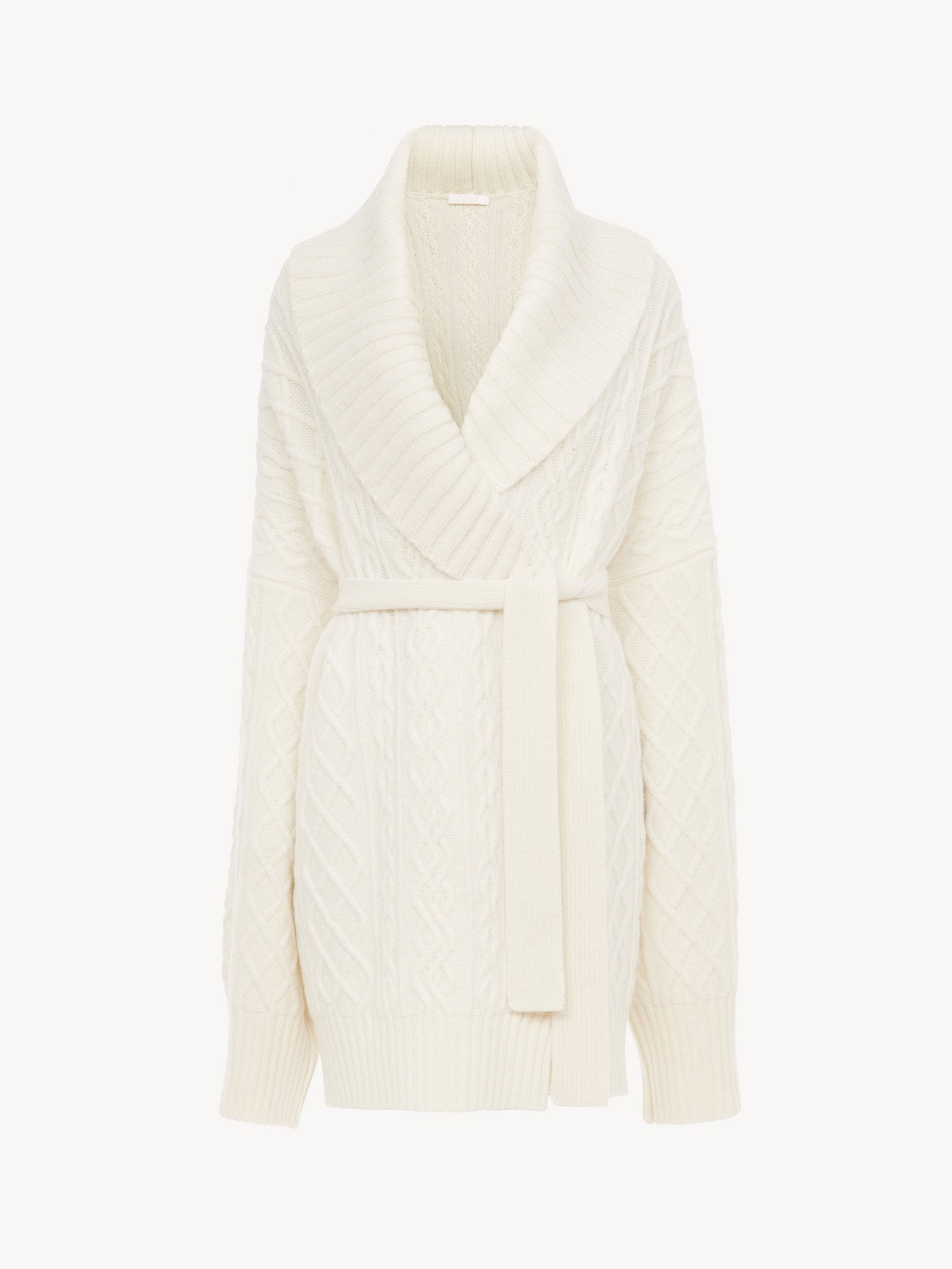 BELTED WRAP CARDIGAN - 2