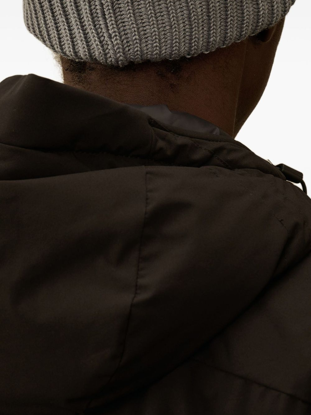 ribbed-wool lens-detail beanie hat - 3