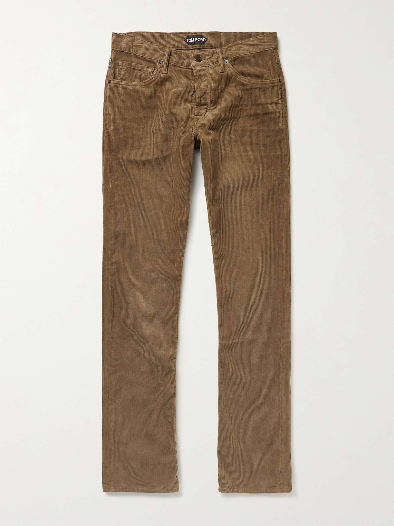 Slim-Fit Cotton-Blend Corduroy Trousers - 1