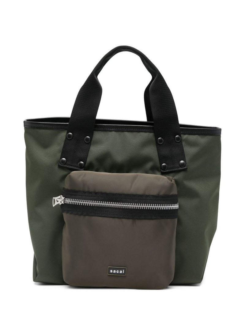 Pocket handle tote bag 1