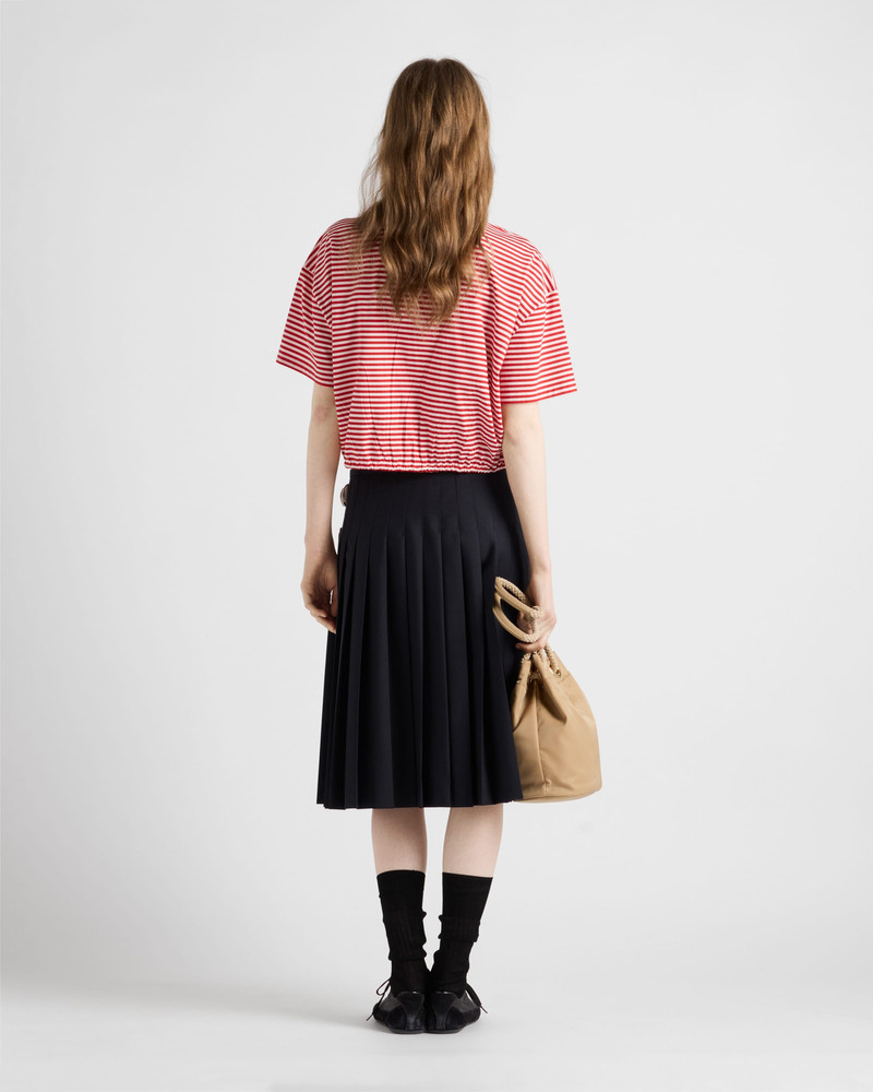 Striped jersey polo shirt 5