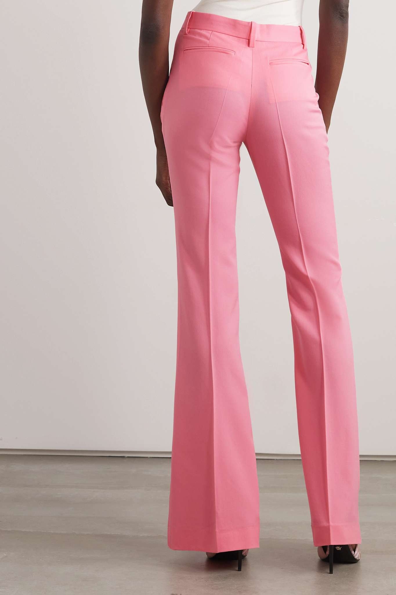 Wool-twill flared pants - 4