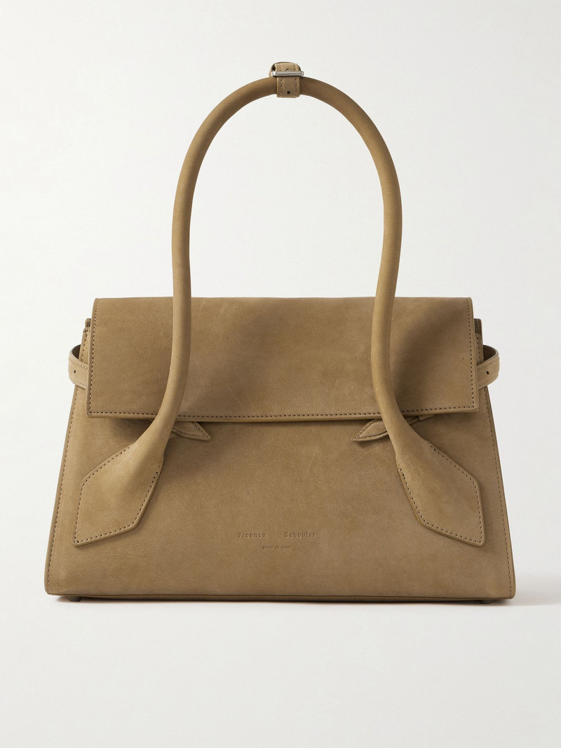 Tate small nubuck shoulder bag Tan 1