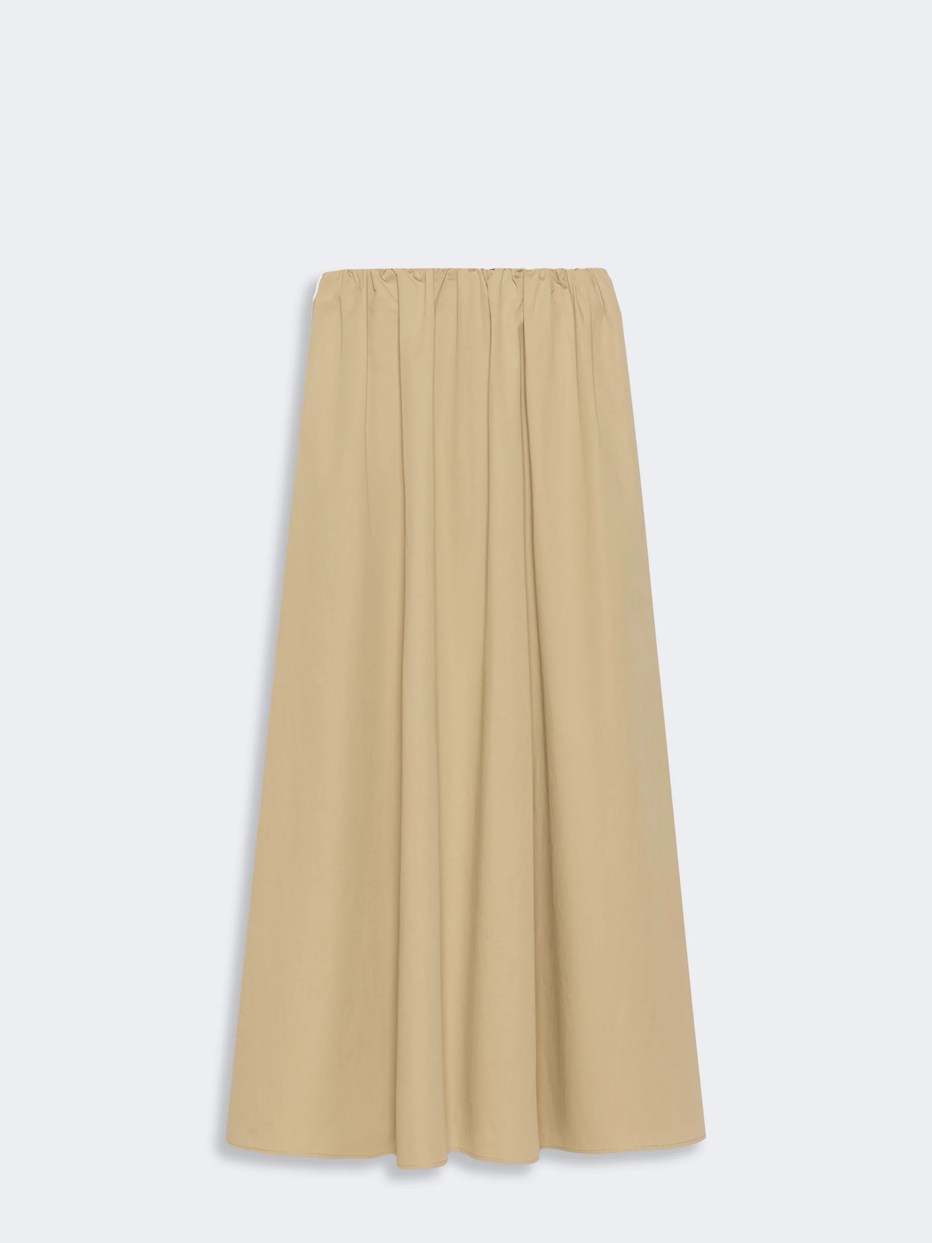 AGUZZE Cotton gabardine skirt - BEIGE - 1