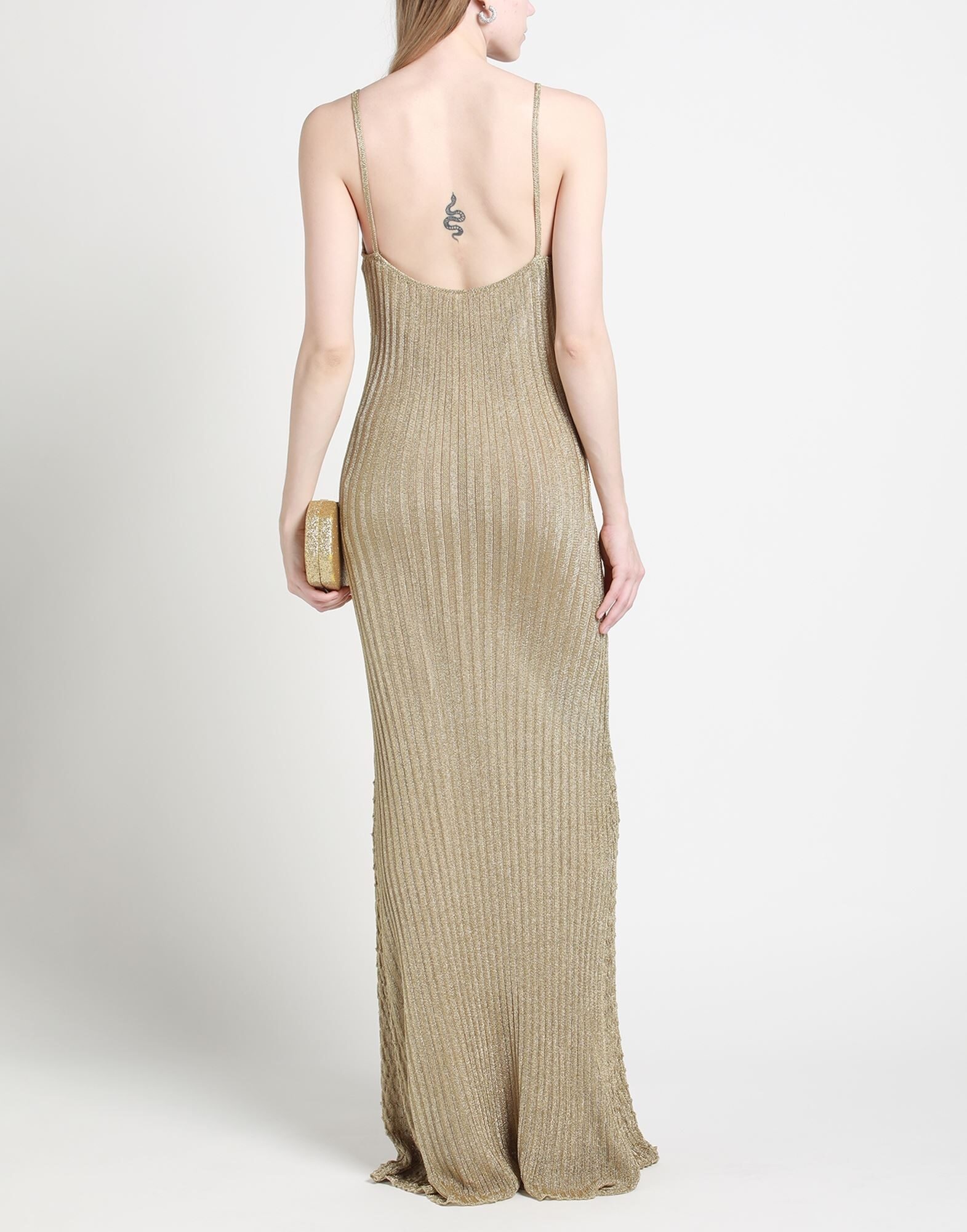 Gold Women's Long Dress - 3