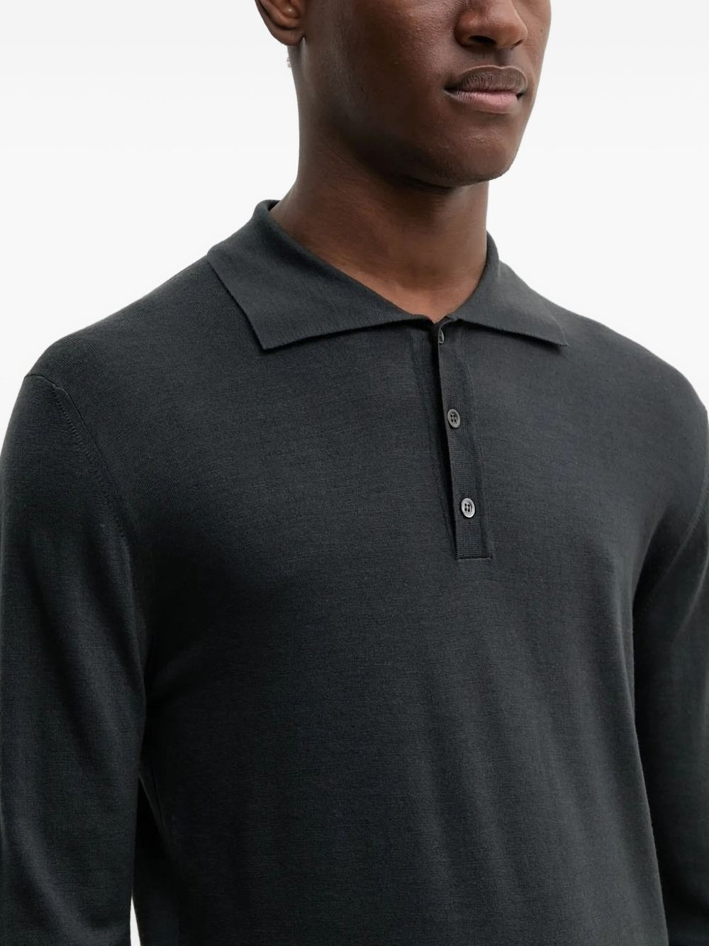 long-sleeve polo shirt - 4