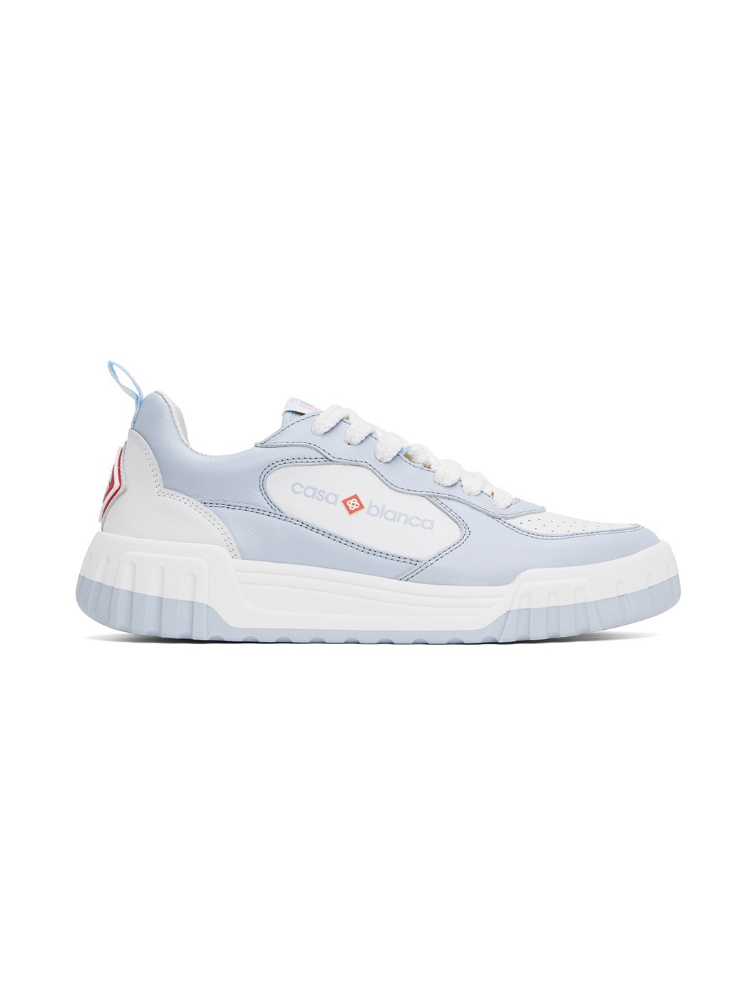 Blue & White 'The Court' Sneakers - 1
