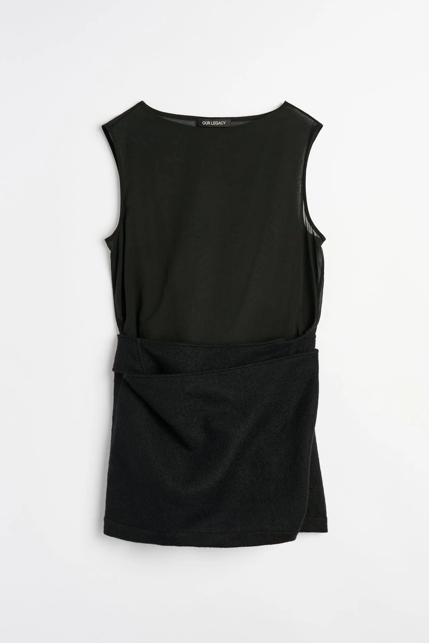 Twisted Mini Dress Black Echo Pristine Voile - 1