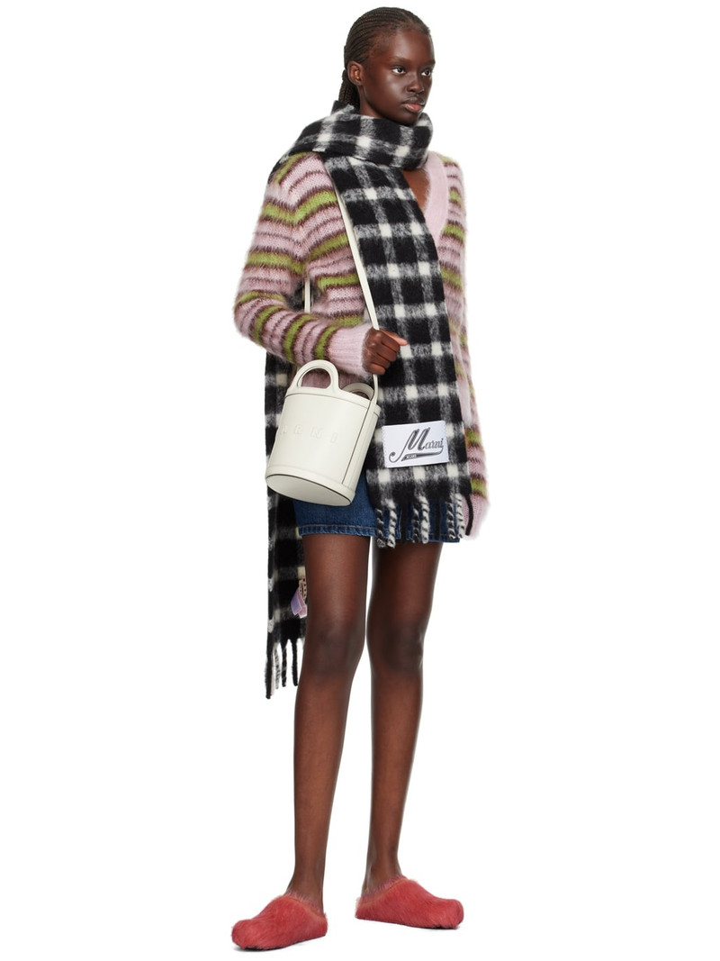 Black & White Check Scarf 3