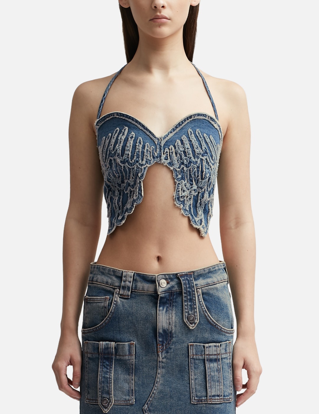 WING DENIM TOP - 1