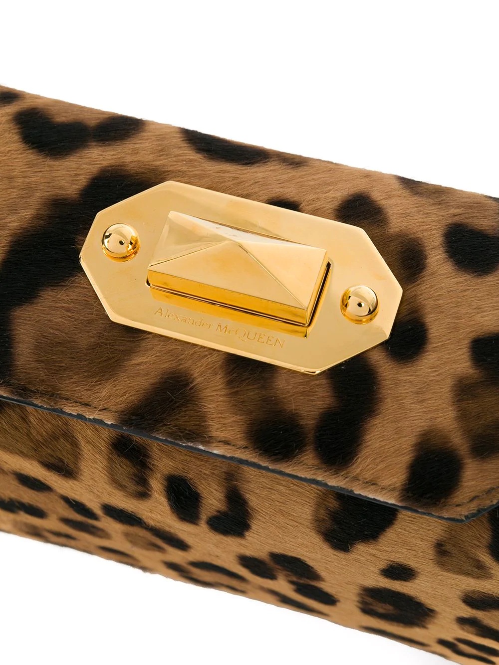 leopard print Box bag - 4