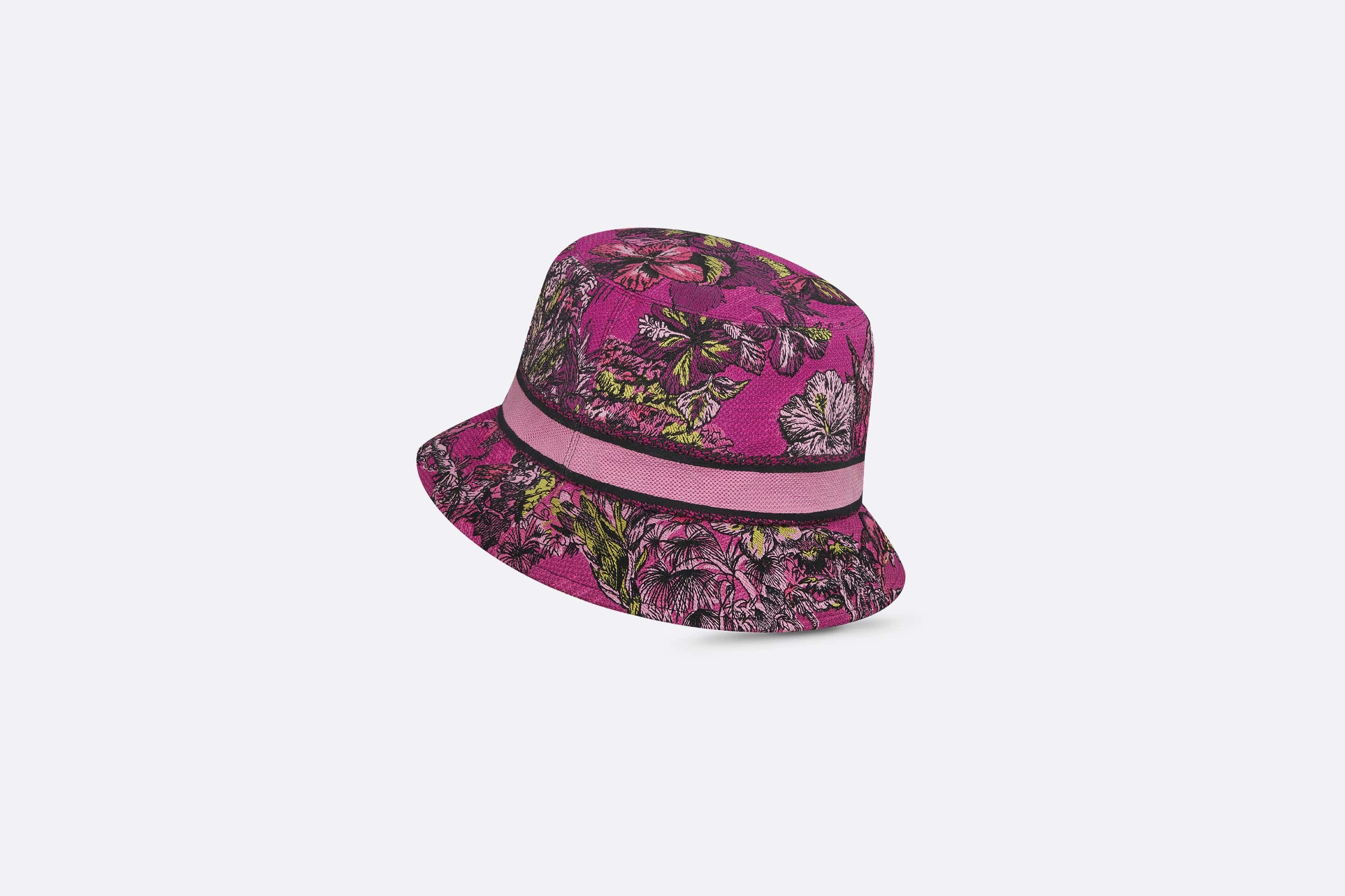 D-Bobby Toile de Jouy Voyage Small Brim Bucket Hat - 3