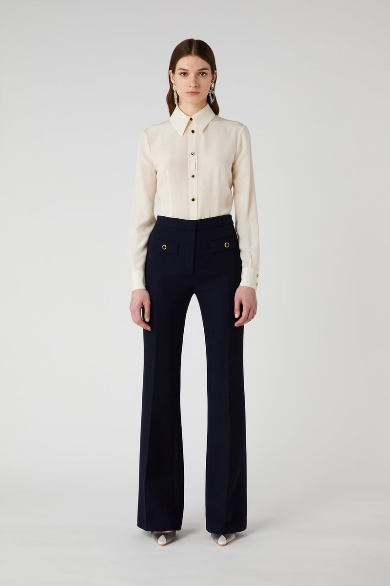 Alessandra Rich WOOL HIGH WAISTED TROUSERS outlook