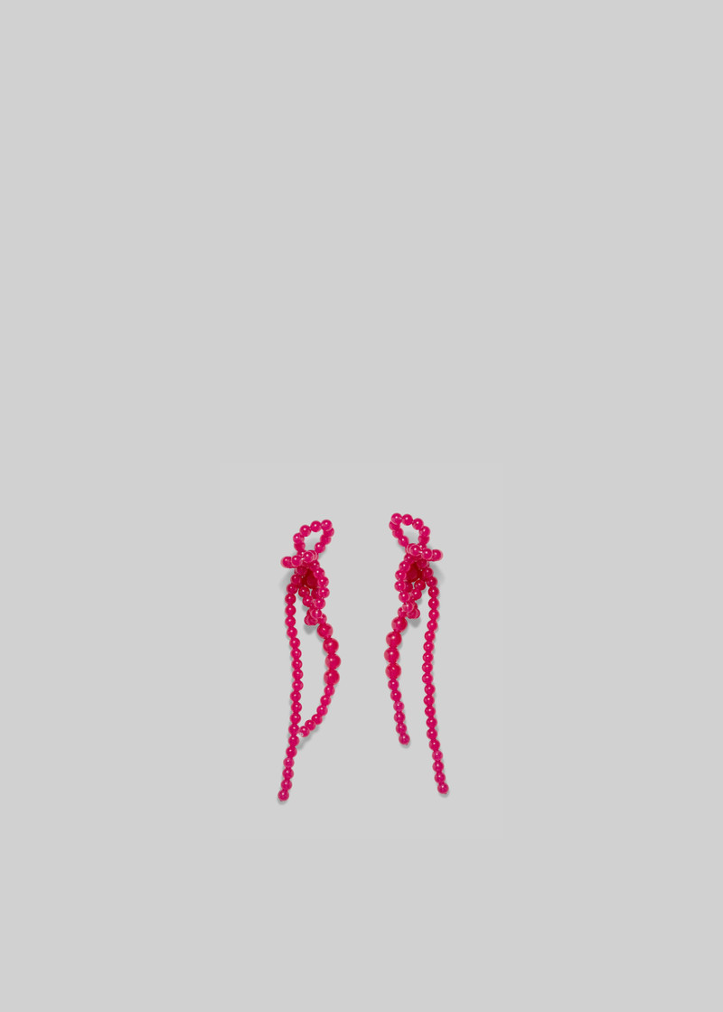 Completedworks Completedworks Chalcedony Beaded Drop Earrings - Pink outlook