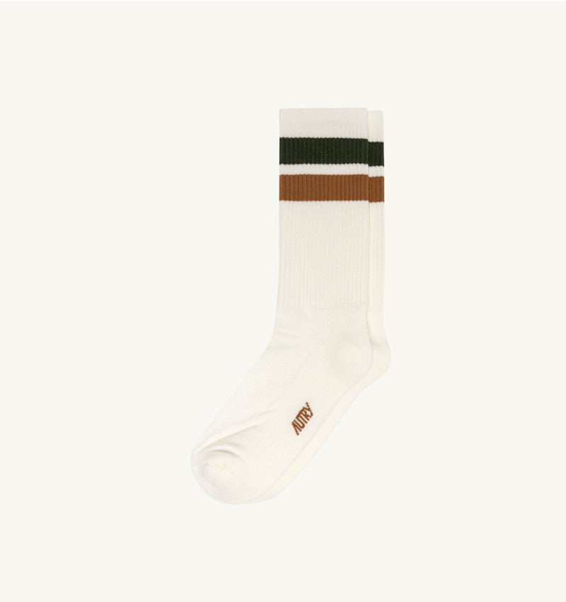 UNISEX STRIPED JACQUARD LOGO SOCKS 1