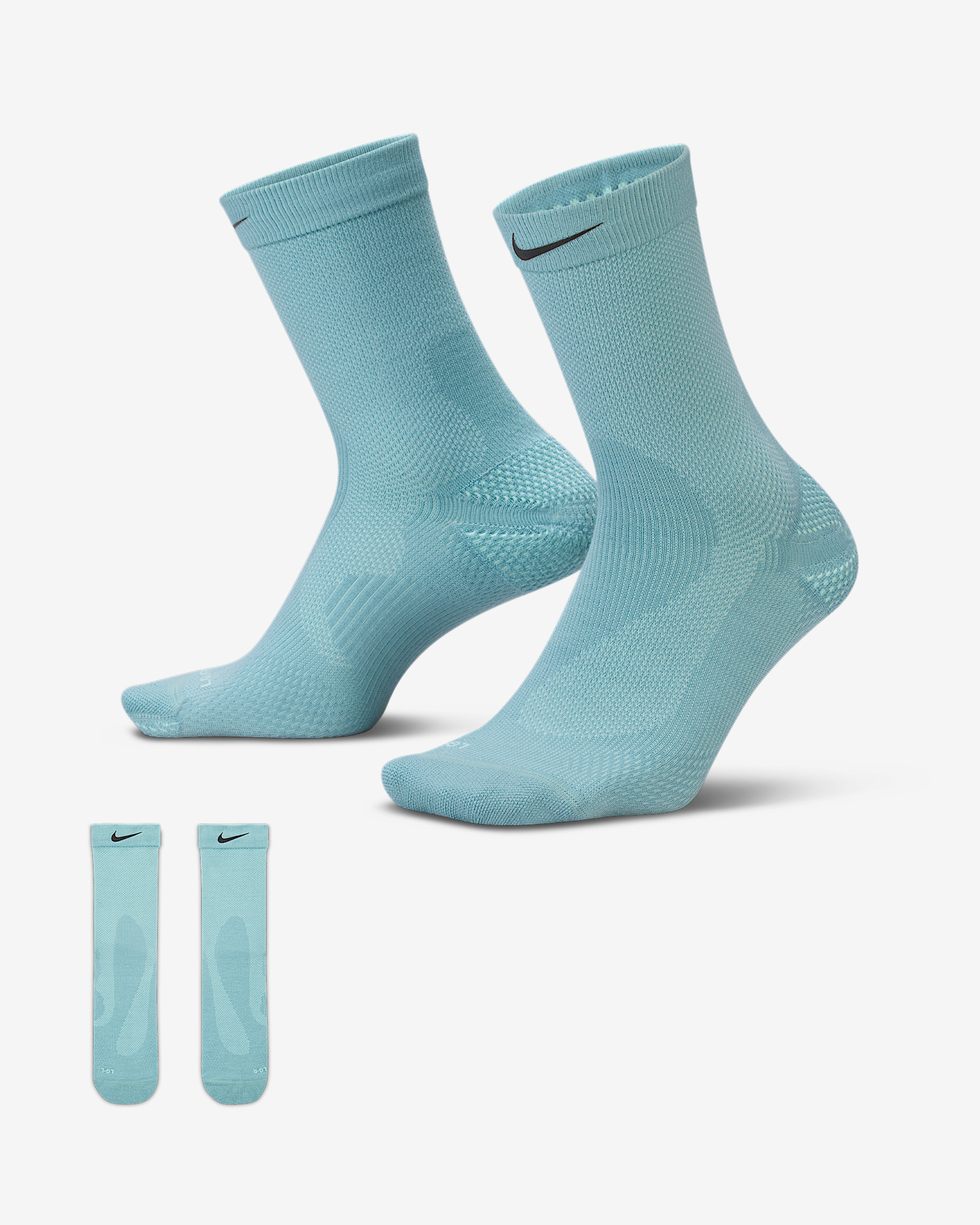 Nike Running Lightweight Wool Crew Socks (1 Pair) - 1