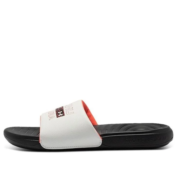 (WMNS) Under Armour Ansa Graphic Slipper Black/White 3024436-005 - 1