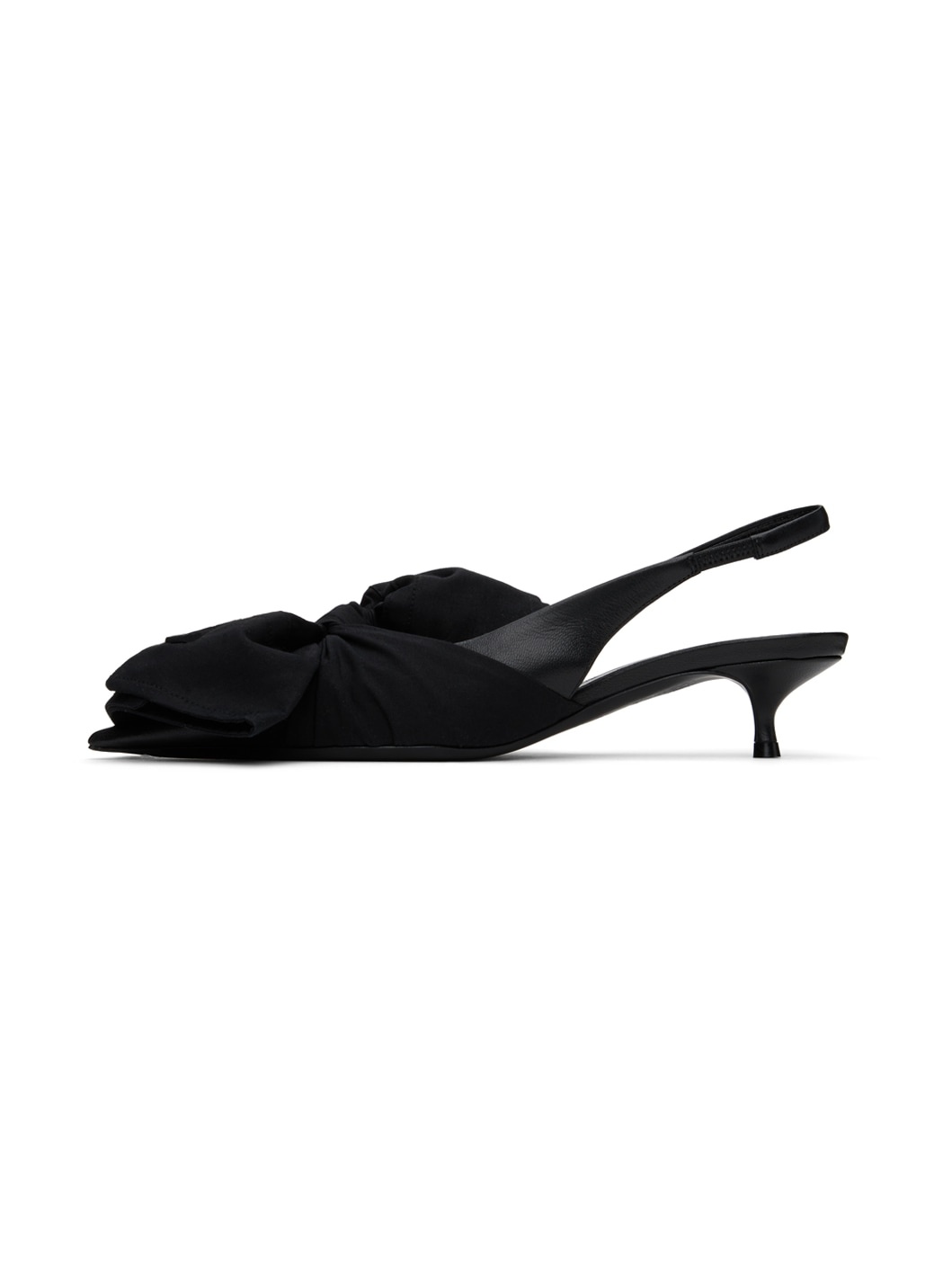 Black Knife Chemise 40mm Slingback Heels - 3