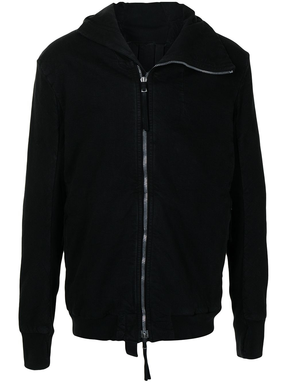 zipped hooded jacket - 1